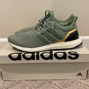 Adidas Ultraboost 1.0 men size 11.5 Silver Green Metallic Gold